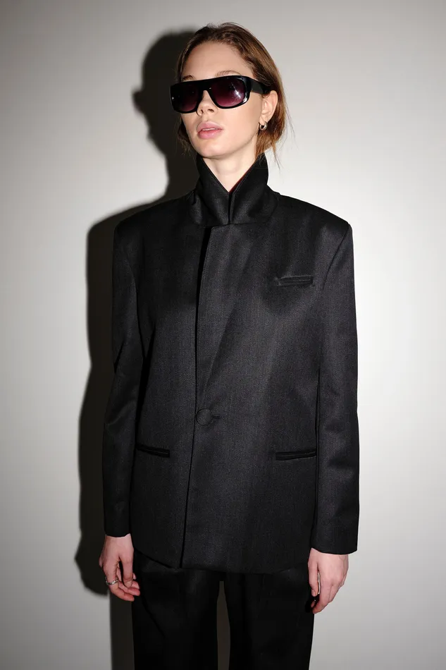 Coats Jackets and blazers Women Hanoi W 8211 Black Wonhundred