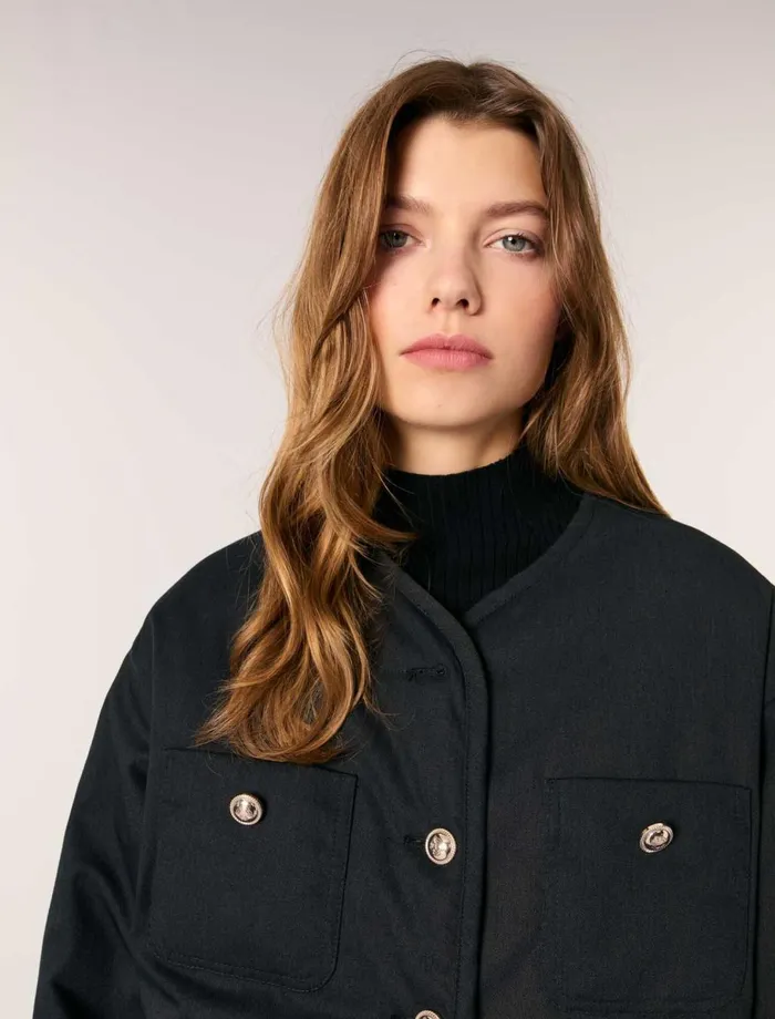 Coats Women Maje Reversible Quilted Coat Black