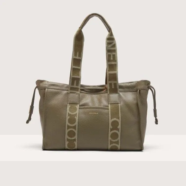Coccinelle 2day Signature Medium Laurel Green Women Coccinelle Tote Bags