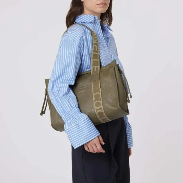 Coccinelle 2day Signature Medium Laurel Green Women Coccinelle Tote Bags Coccinelle 2day Signature Medium Laurel Green Women Coccinelle Tote Bags