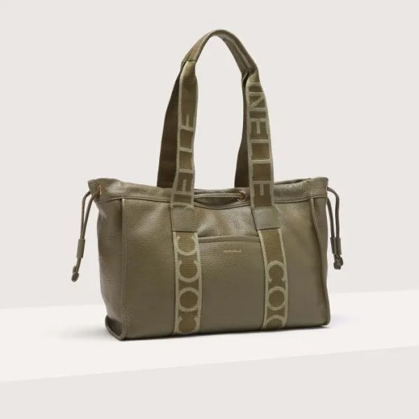 Coccinelle 2day Signature Medium Laurel Green Women Coccinelle Tote Bags Coccinelle 2day Signature Medium Laurel Green Women Coccinelle Tote Bags