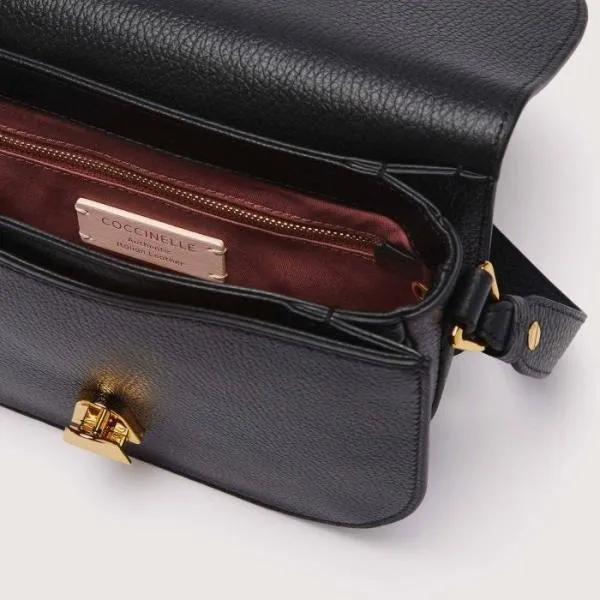 Coccinelle Dew Small Noir Women Coccinelle Crossbody Bags