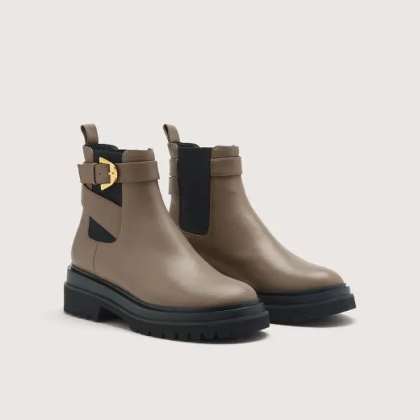 Coccinelle Dorian Smooth Warm Taupe Women Coccinelle Boots And Ankle Boots