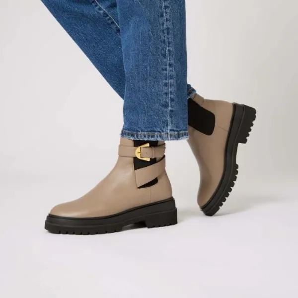 Coccinelle Dorian Smooth Warm Taupe Women Coccinelle Boots And Ankle Boots