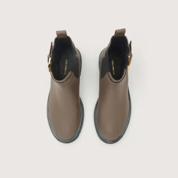 Coccinelle Dorian Smooth Warm Taupe Women Coccinelle Boots And Ankle Boots