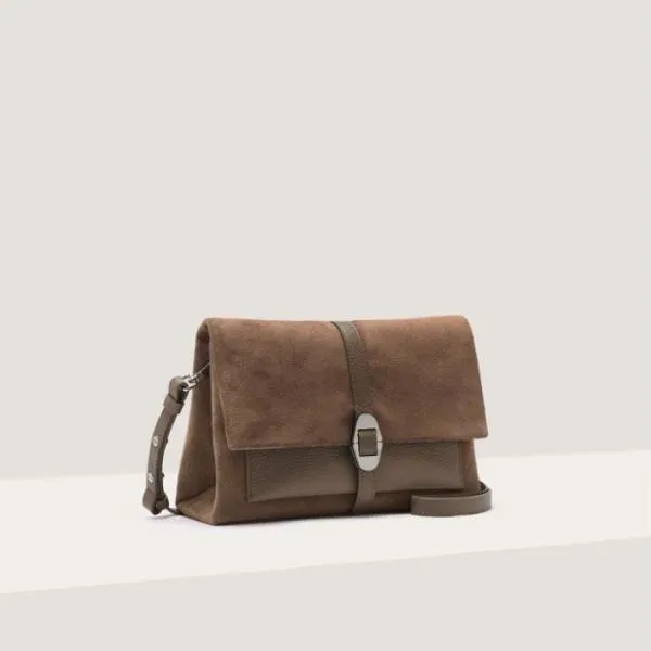 Coccinelle Dorian Suede Small Warm Taupe Women Coccinelle Shoulder Bags Coccinelle Dorian Suede Small Warm Taupe Women Coccinelle Shoulder Bags