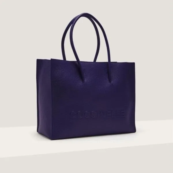 Coccinelle Myrtha Maxi Logo Medium Royal Blue Women Coccinelle Top Handle Bag Coccinelle Myrtha Maxi Logo Medium Royal Blue Women Coccinelle Top Handle Bag