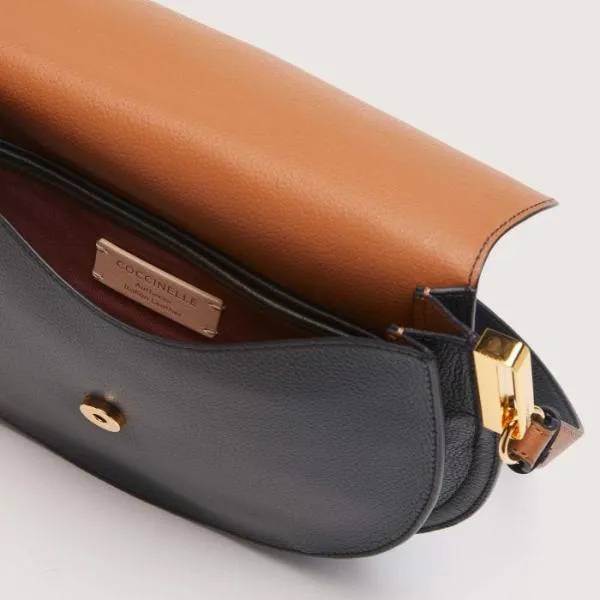 Coccinelle Sunup Medium Noircuir Women Coccinelle Crossbody Bags