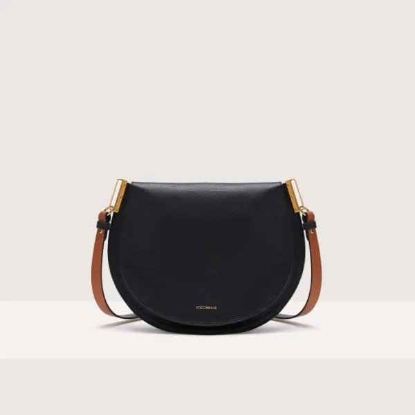 Coccinelle Sunup Medium Noircuir Women Coccinelle Crossbody Bags