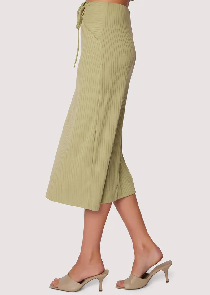 Coconut Paradise Midi Skirt Green Women Lost Wander Skirts