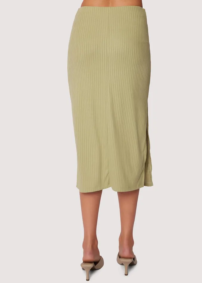Coconut Paradise Midi Skirt Green Women Lost Wander Skirts