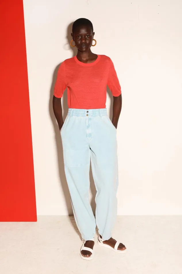 Colin Jeans Light Blue Womens LF Markey Trousers