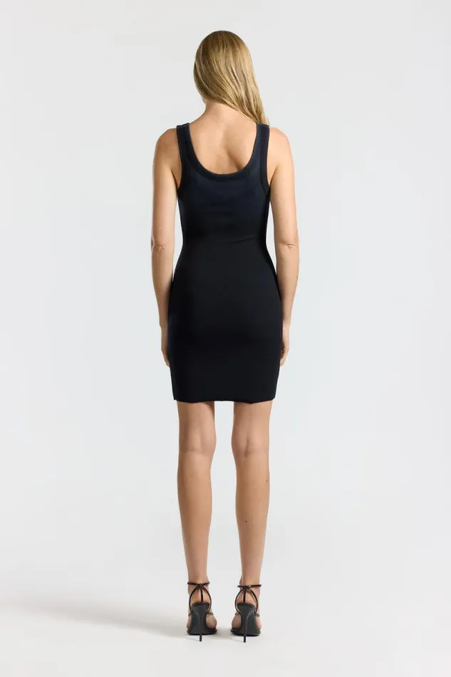 COTTON CITIZEN DRESSES Verona Mini Dress Black Cast 8211 Women