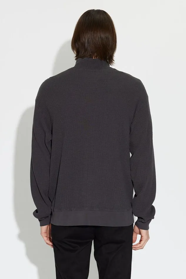 COTTON CITIZEN SHIRTS Cooper Half Zip Thermal Charcoal 8211 Men