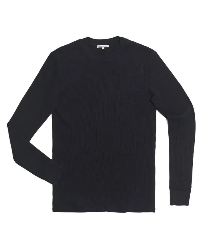 COTTON CITIZEN SHIRTS Cooper Thermal Jet Black 8211 Men