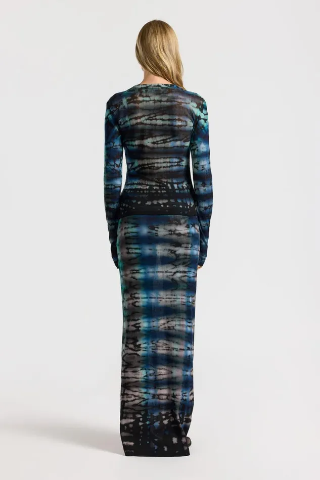 COTTON CITIZEN SHIRTS Rio Shirt Cobalt Blue Tie Dye 8211 Women