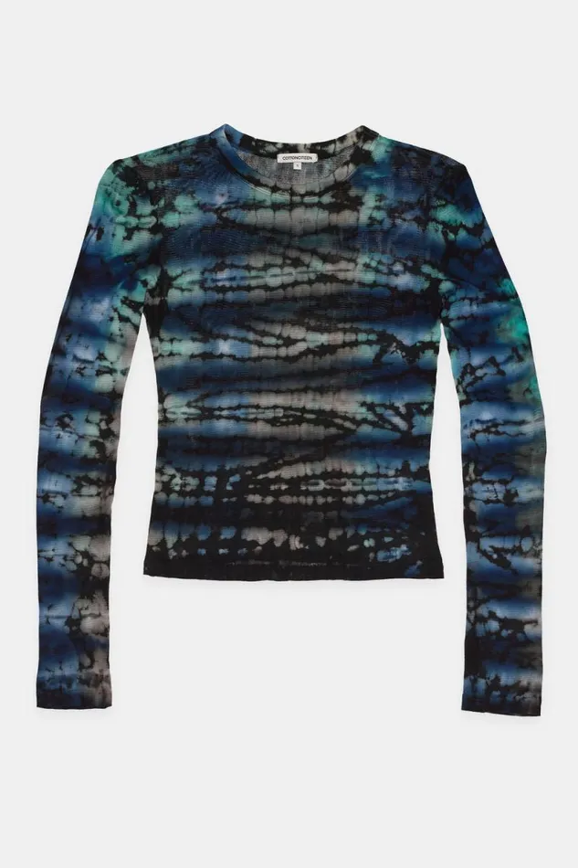 COTTON CITIZEN SHIRTS Rio Shirt Cobalt Blue Tie Dye 8211 Women