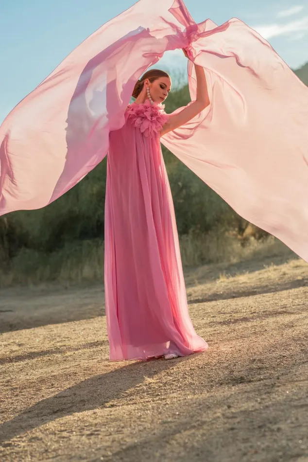 Covered Women Sachin and Babi Helena Gown 8211 Watermelon