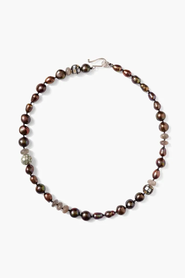 Crest Necklace Peacock Pearl Mix Women Chan Luu Necklaces