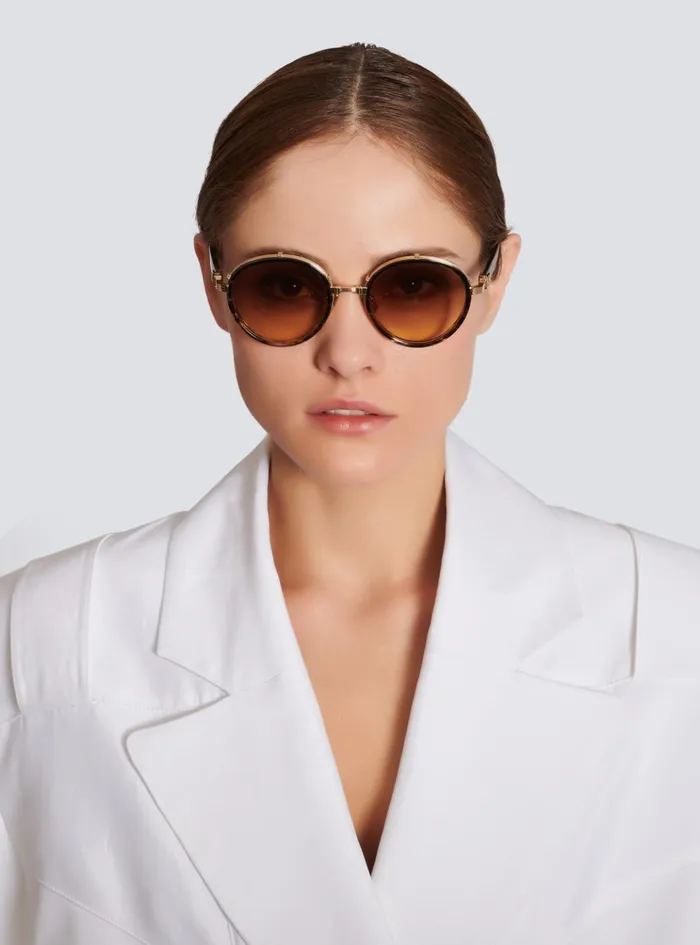 Croissy Sunglasses Brown WomenMen Balmain Eyewear