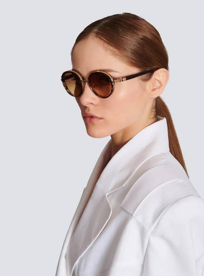 Croissy Sunglasses Brown WomenMen Balmain Eyewear