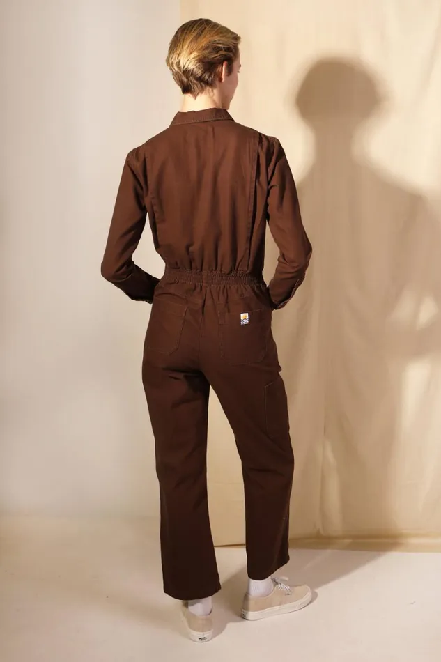 Danny Boilersuit Chocolate Canvas Womens LF Markey One Pieces