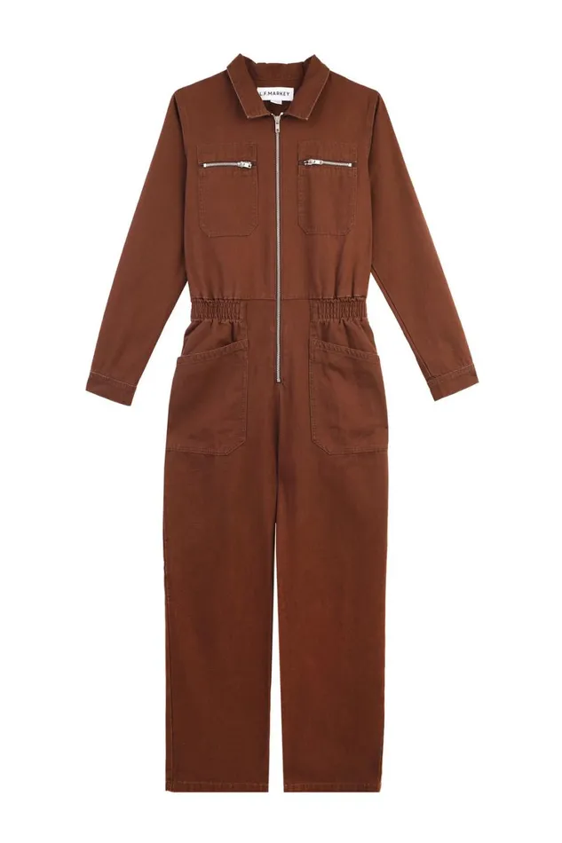 Danny Boilersuit Chocolate Canvas Womens LF Markey One Pieces