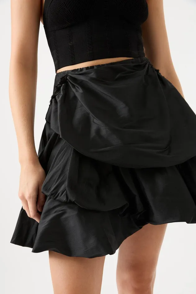Daybreak Mini Skirt Black Women Aje Skirts