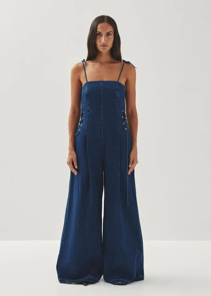 Denim Women ALOHAS Tania Blue Denim Jumpsuit