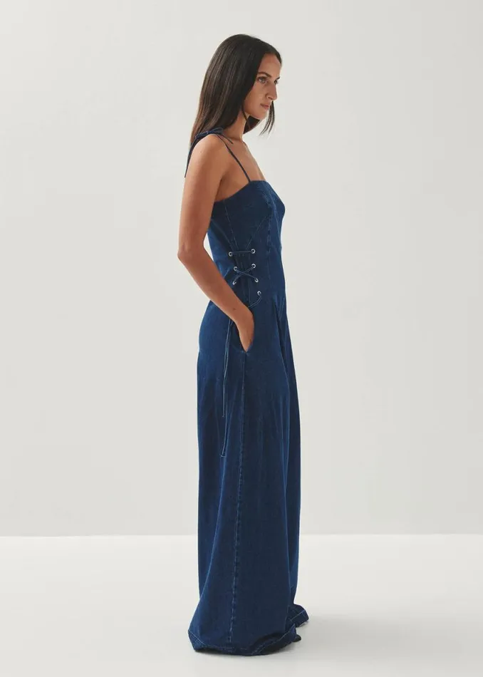 Denim Women ALOHAS Tania Blue Denim Jumpsuit