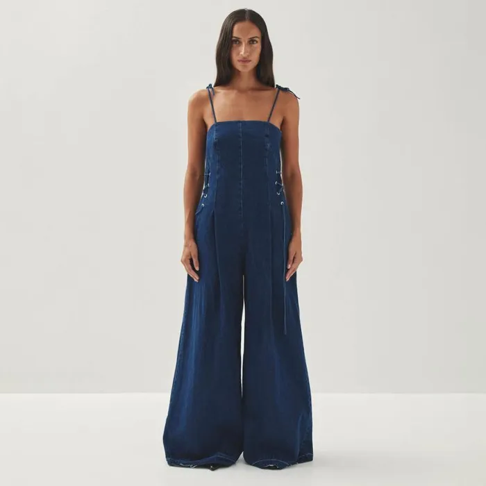 Denim Women ALOHAS Tania Blue Denim Jumpsuit