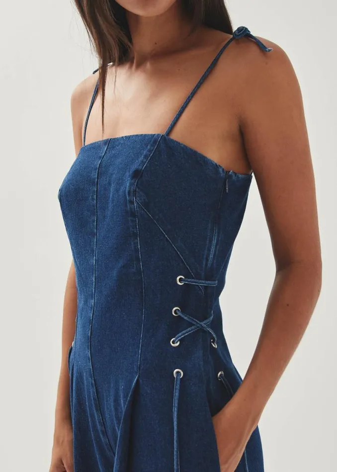 Denim Women ALOHAS Tania Blue Denim Jumpsuit