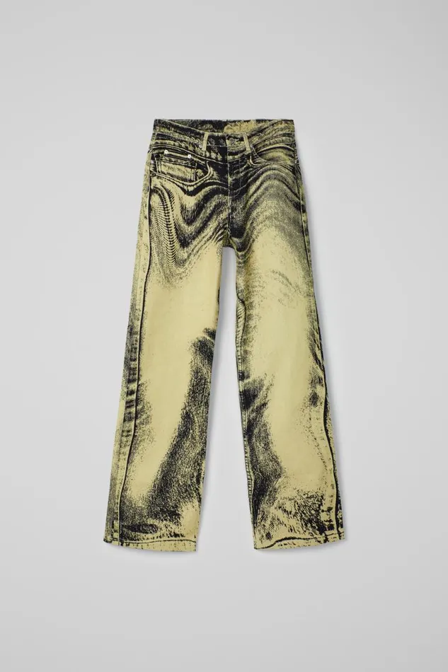 Denim Women Camper Denim Jeans YellowBlack Distorted Print Denim Jeans Denim Women Camper Denim Jeans YellowBlack Distorted Print Denim Jeans