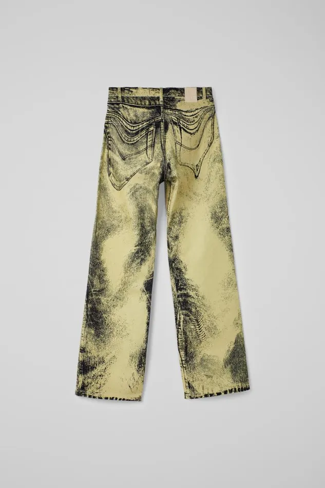 Denim Women Camper Denim Jeans YellowBlack Distorted Print Denim Jeans Denim Women Camper Denim Jeans YellowBlack Distorted Print Denim Jeans