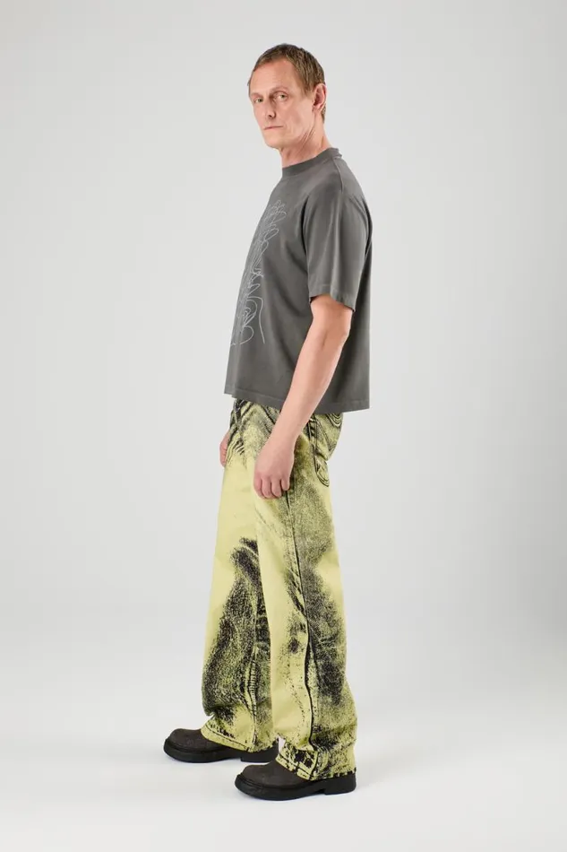 Denim Women Camper Denim Jeans YellowBlack Distorted Print Denim Jeans Denim Women Camper Denim Jeans YellowBlack Distorted Print Denim Jeans