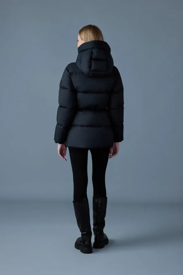 Downs and Jackets Women Mackage FREYASW Softwash Crinkle Down Jacket Black