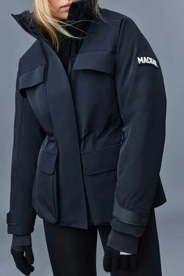 Downs and Jackets Women Mackage ICLYNR Medium Down Ski Jacket With Removable Hood Black Downs and Jackets Women Mackage ICLYNR Medium Down Ski Jacket With Removable Hood Black