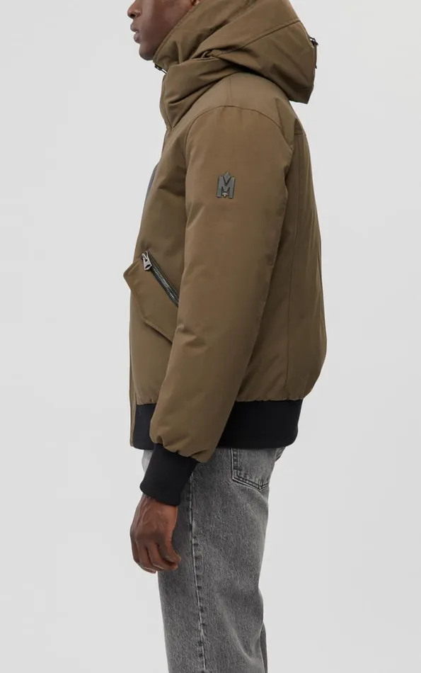Downs and Parkas Men Mackage DIXON 2In1 Down Bomber Jacket With Hooded Bib For Men Black Downs and Parkas Men Mackage DIXON 2In1 Down Bomber Jacket With Hooded Bib For Men Black