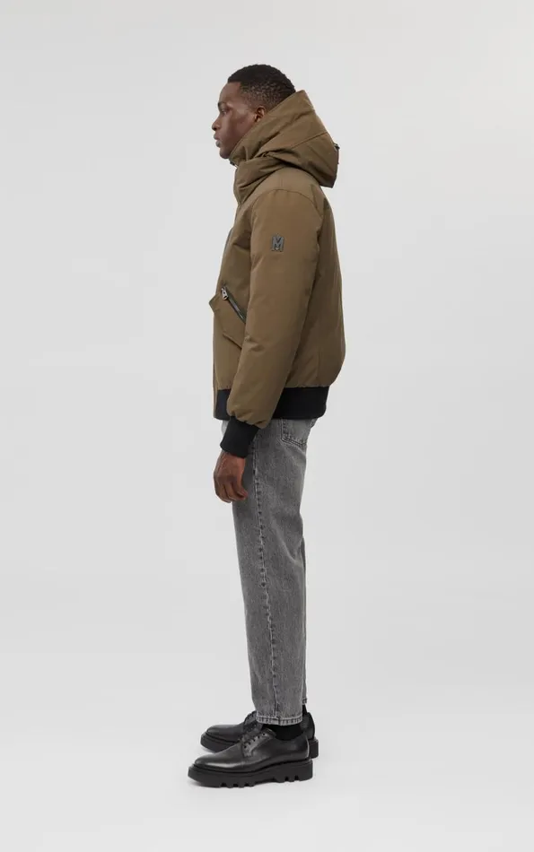 Downs and Parkas Men Mackage DIXON 2In1 Down Bomber Jacket With Hooded Bib For Men Black Downs and Parkas Men Mackage DIXON 2In1 Down Bomber Jacket With Hooded Bib For Men Black