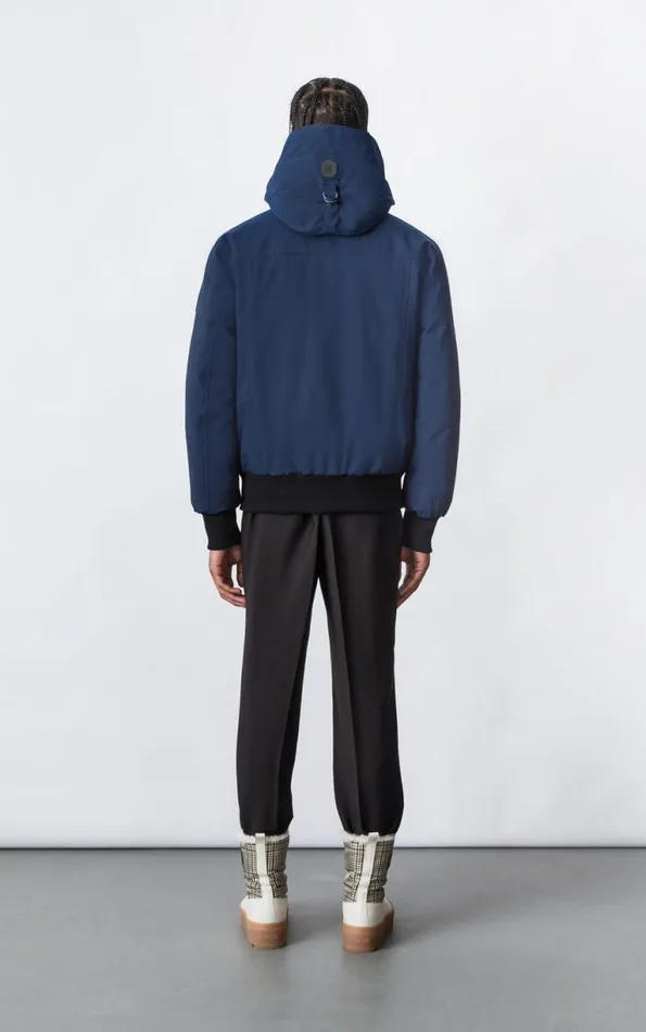 Downs and Parkas Men Mackage DIXON 2In1 Down Bomber Jacket With Hooded Bib For Men Black Downs and Parkas Men Mackage DIXON 2In1 Down Bomber Jacket With Hooded Bib For Men Black