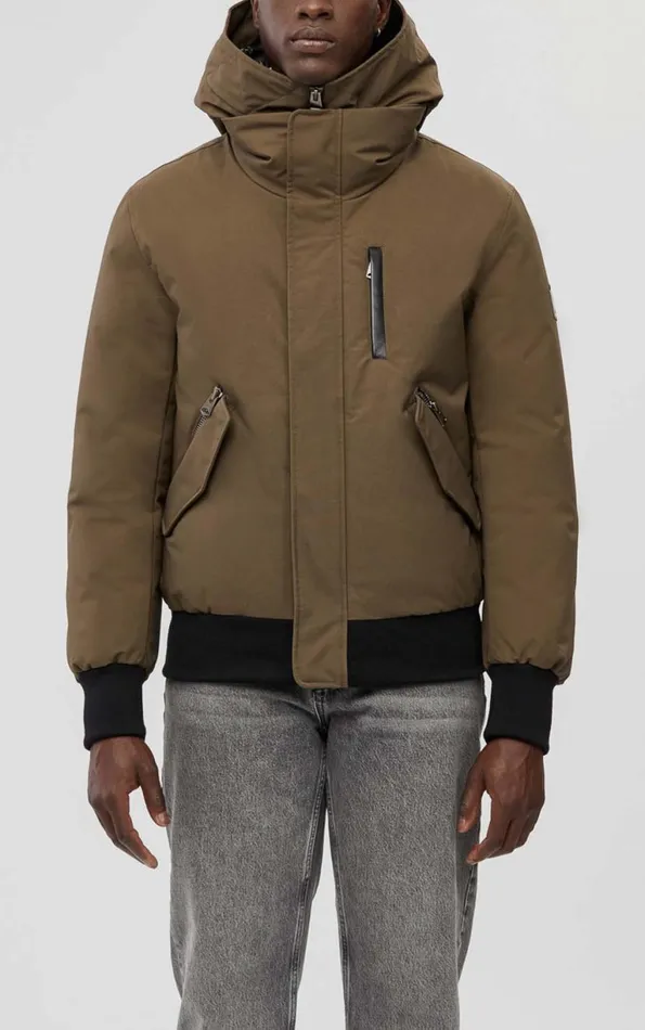 Downs and Parkas Men Mackage DIXON 2In1 Down Bomber Jacket With Hooded Bib For Men Black Downs and Parkas Men Mackage DIXON 2In1 Down Bomber Jacket With Hooded Bib For Men Black