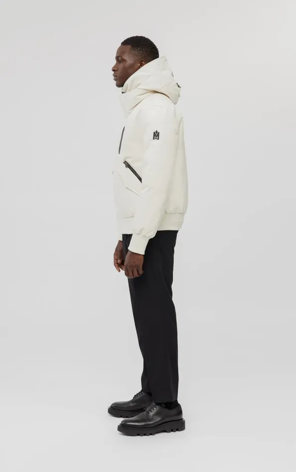 Downs and Parkas Men Mackage DIXON 2In1 Down Bomber Jacket With Hooded Bib For Men Black Downs and Parkas Men Mackage DIXON 2In1 Down Bomber Jacket With Hooded Bib For Men Black