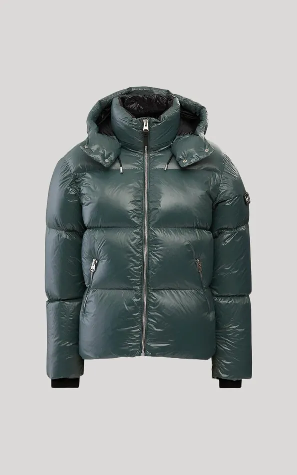 Downs and Parkas Men Mackage KENTZ Lustrous Down Jacket With Hood White