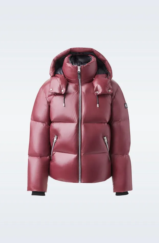 Downs and Parkas Men Mackage KENTZ Lustrous Down Jacket With Hood White