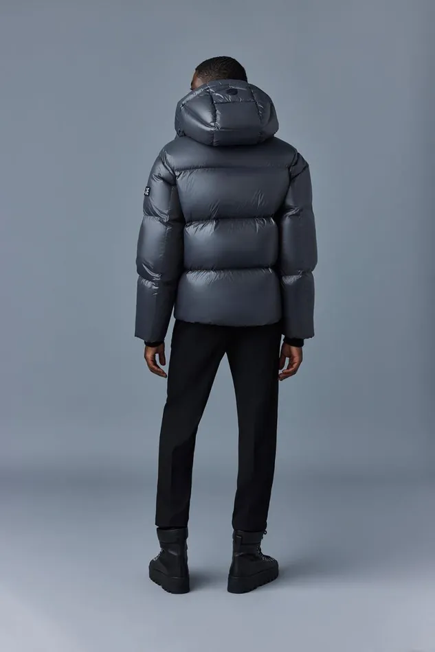 Downs and Parkas Men Mackage KENTZ Lustrous Down Jacket With Hood White