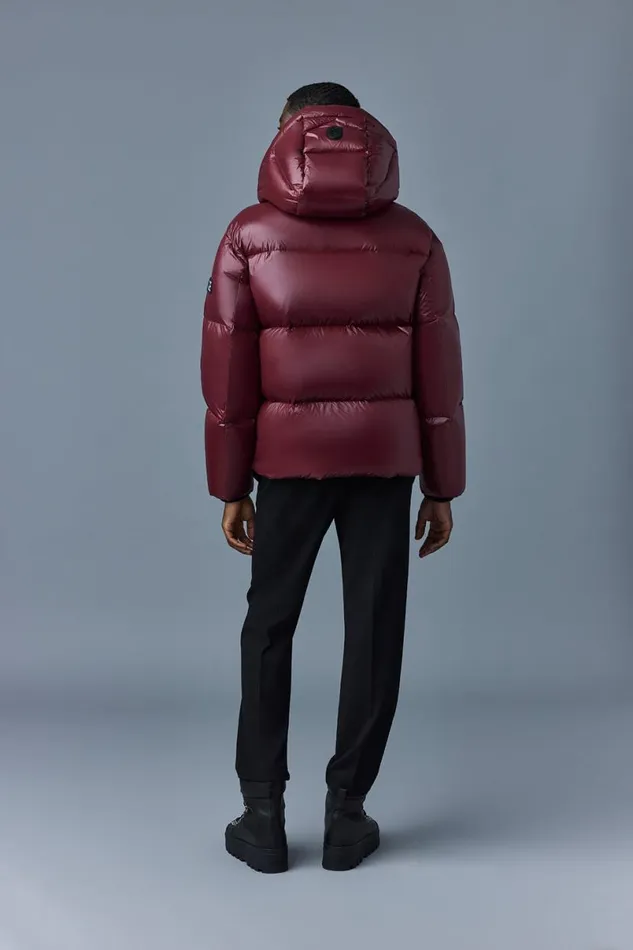 Downs and Parkas Men Mackage KENTZ Lustrous Down Jacket With Hood White
