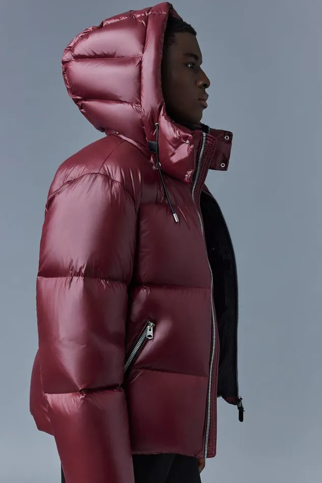 Downs and Parkas Men Mackage KENTZ Lustrous Down Jacket With Hood White