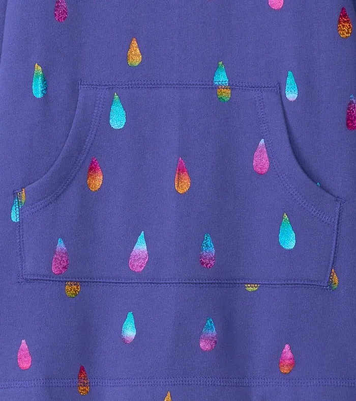 Dresses Girls Hatley Girls Rainbow Raindrops Sweater Dress
