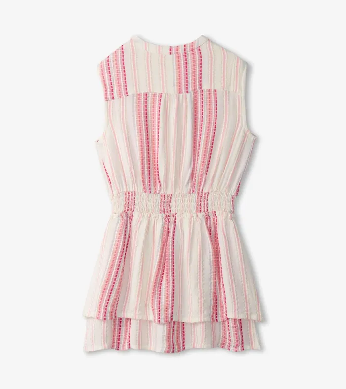 Dresses Girls Hatley Girls Ribbon Stripe Smocked Waist Dress