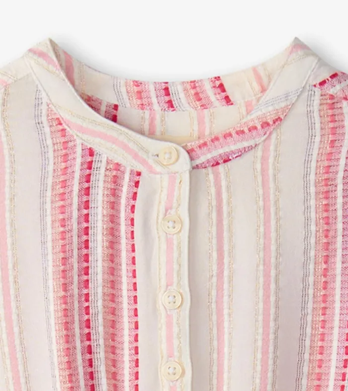 Dresses Girls Hatley Girls Ribbon Stripe Smocked Waist Dress